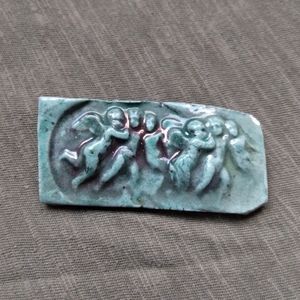 Vintage Porcelain Brooch